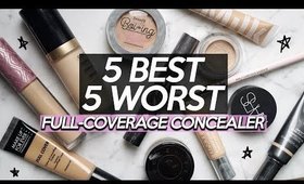 5 BEST & 5 WORST: FULL COVERAGE CONCEALER (That's NOT Shape Tape!) | Jamie Paige