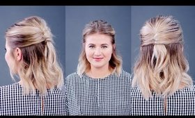 Hairstyle Of The Day: Half Up Half Down French Twist | Milabu