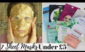 7 DRUGSTORE SHEET MASKS UK IN 7 DAYS ALL UNDER £5!