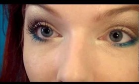 Neutral Eyes with a Splash of Teal