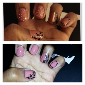 Cavier balls, nude pink, black, mint green, rose gold nail strip stickers! 