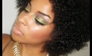 Tutorial: Bright Yellow liner and a Green Smoky eye!