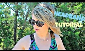 Hair Tutorial: Twisted Wrapped Infinity Headband Heatless Hairstyle