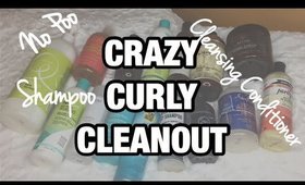 CRAZY CURLS DECLUTTER...Natural Hair SHAMPOO & NO POO 's | HIGH POROSITY DRY HAIR