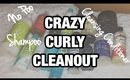 CRAZY CURLS DECLUTTER...Natural Hair SHAMPOO & NO POO 's | HIGH POROSITY DRY HAIR