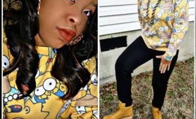 OOTD - "The Simpsons" ft. Jeffery Campbell Nirvana Wheat boots