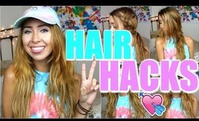 SCHOOL HAIRSTYLE HACKS | Heatless, Quick & Easy!