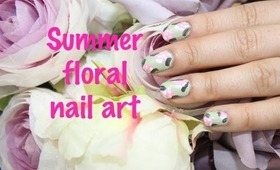 SUMMER FLORAL NAIL ART DESIGN