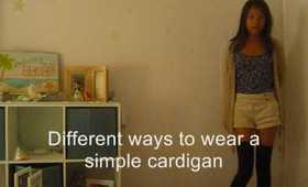 Different Ways To Wear A Cardigan