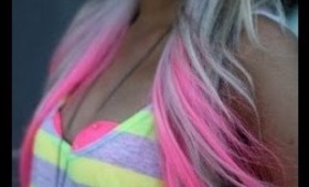 Momma4_Life talks about Pink party hair streaks and ideas of what she might do with them