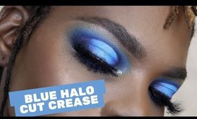 BLUE HALO CUT CREASE - DETAILED TUTORIAL