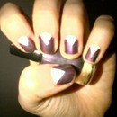 Metallic purple and white! 