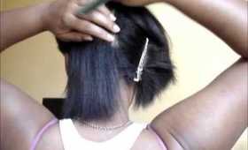 Transition from Relaxed to Natural Hair (Part 4) Press cont.