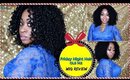 BLACK CURLY  WIG REVIEW | HOLIDAY WIG  ☆ Friday Night Hair GLS42 Wig