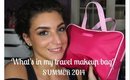 What's in my travel makeup bag? | Summer 2014 ♥