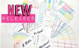 Planner Stickers NEW RELEASES! Easter Kits, Itty Bitty and MORE // KarolinasKrafts