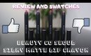 Swatch & Review of the Beauty Co Seoul Silky Matte Lip Crayon (4 shades)