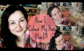 How I Colour My Hair Black | TheVintageSelection