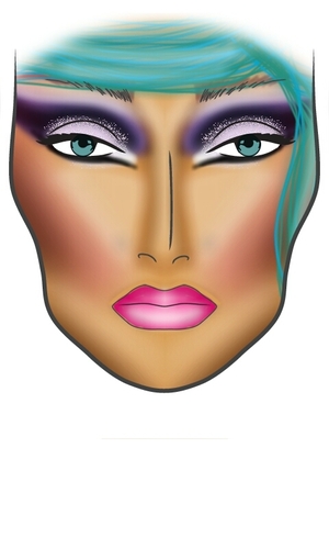 Did this face chart i'm a fan of his makeup