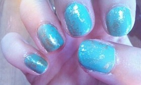 ❤ Turquoise and Gold Nail Tutorial! ❤
