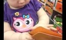 Harley playing with musical Halloween cards