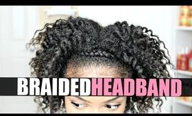 Braided Headband on Natural Hair