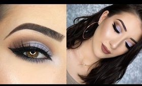 Lavender Half Cut Crease Eye Makeup Tutorial