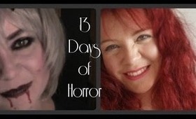 13 Days of Horror - Putting on a wig (long,curly,thick hair)