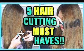 5 HAIR CUTTING TOOLS YOU NEED FOR CUTTING HAIR AT HOME! │ HAIR CUT MUST HAVES!