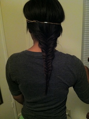 Fish-tail on Indian Remy Weave . 