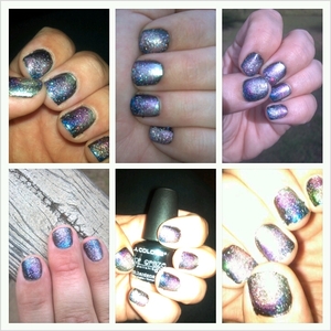 This was my first attempt at galaxy nails and I must say I like it!