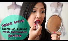 Urban Decay Revolution Lipstick - First Impressions & Review