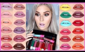 JEFFREE STAR LIP SWATCHES 😱💄 Velour Liquid Lipstick