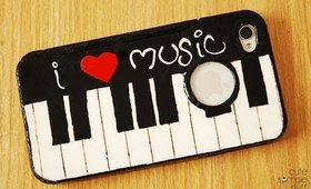 DIY Piano Cell Phone Case
