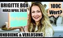 Brigitte Box März + April 2020 | UNBOXING & VERLOSUNG