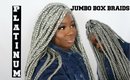♡ Platinum Jumbo Box Braids | Braided Full LaceWig ???