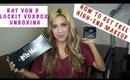 How to get free High End Makeup | Kat Von D Lockit Voxbox Unboxing