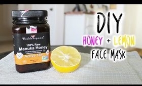 DIY: Honey + Lemon Face Mask - vlogwithkendra