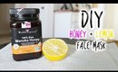 DIY: Honey + Lemon Face Mask - vlogwithkendra