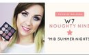 W7 NAUGHTY NINE TEST PALETKI MID SUMMER NIGHTS | Marta Wojnarowska