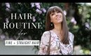 Hair Routine For Fine, Straight Hair | ft. Margo&Me | Luxy Hair