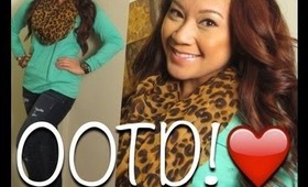 ♡ How to style: Leopard Scarves! Such a fab & fun look! mS3rika | OOTD ♡