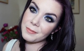 Party Clubbing makeup tutorial : Royal Blue Drama