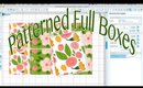 Patterned Full Boxes \\ Silhouette Cameo Tutorial