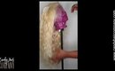 Platinum lace frontal wig with dark roots- Dollicious Boutique