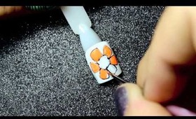 Neon Flower Nail Art Tutorial