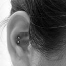 My Double conch piercing 