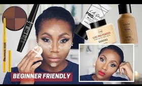 AFFORDABLE + DRUGSTORE MAKEUP TUTORIAL FOR DARK SKIN/WOC/BLACK WOMEN | DIMMA UMEH