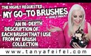 As Requested! | My Go-To Brushes & An In-Depth Description of Each! | Grab a Snack! | Tanya Feifel