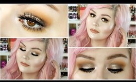 Smoky Mustard Makeup Look Feat Colourpop + Stila Liquid Glitter